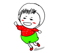 Strawberry mei -lovely unreasonable head sticker #5130711