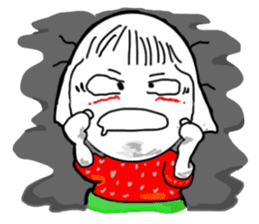 Strawberry mei -lovely unreasonable head sticker #5130716