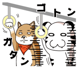 Cute! Funny dog and annoying cat sticker #5131035