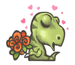 dinosaurs' daily life sticker #5131285