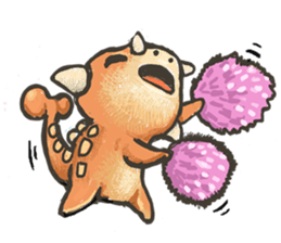 dinosaurs' daily life sticker #5131298