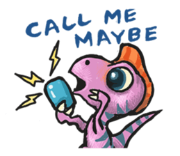 dinosaurs' daily life sticker #5131301