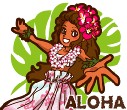 "ALOHA!" Hawaiian & Tropical Sticker sticker #5131318