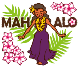 "ALOHA!" Hawaiian & Tropical Sticker sticker #5131319