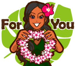 "ALOHA!" Hawaiian & Tropical Sticker sticker #5131320