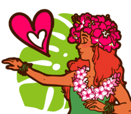 "ALOHA!" Hawaiian & Tropical Sticker sticker #5131321