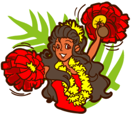 "ALOHA!" Hawaiian & Tropical Sticker sticker #5131323