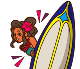 "ALOHA!" Hawaiian & Tropical Sticker sticker #5131324