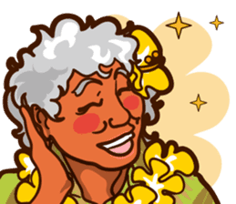 "ALOHA!" Hawaiian & Tropical Sticker sticker #5131330