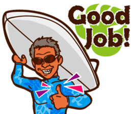 "ALOHA!" Hawaiian & Tropical Sticker sticker #5131331