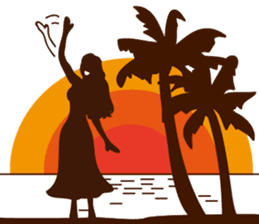 "ALOHA!" Hawaiian & Tropical Sticker sticker #5131357