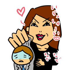 Yasagure woman sticker 2nd