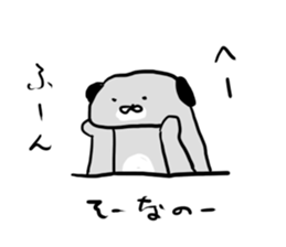 The pug dog sticker #5132762