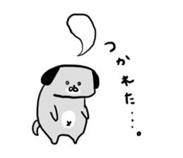 The pug dog sticker #5132779