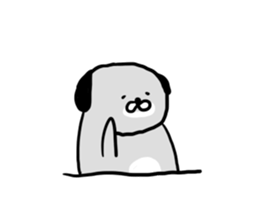 The pug dog sticker #5132796