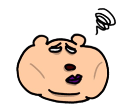 kumanyan  Strange bear sticker #5132832