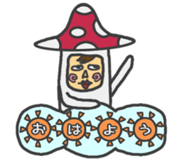 mushroom guy 2 sticker #5134398