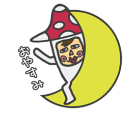 mushroom guy 2 sticker #5134399