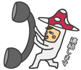 mushroom guy 2 sticker #5134400