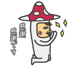 mushroom guy 2 sticker #5134404