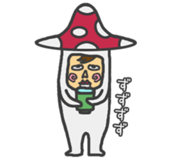 mushroom guy 2 sticker #5134407