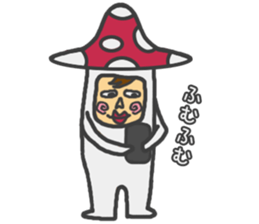 mushroom guy 2 sticker #5134409