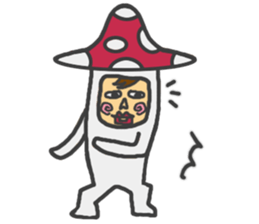 mushroom guy 2 sticker #5134417