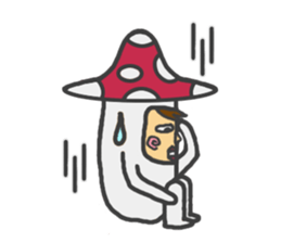 mushroom guy 2 sticker #5134425