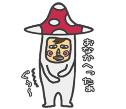 mushroom guy 2 sticker #5134426