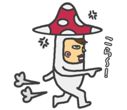 mushroom guy 2 sticker #5134427