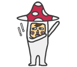 mushroom guy 2 sticker #5134428