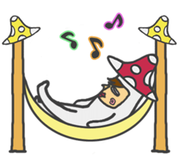 mushroom guy 2 sticker #5134432