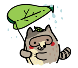 Haiiro Raccoon sticker #5134478