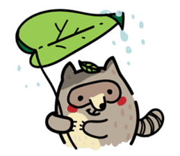 Haiiro Raccoon sticker #5134478