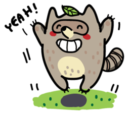 Haiiro Raccoon sticker #5134480
