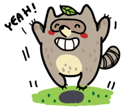 Haiiro Raccoon sticker #5134480