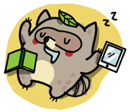 Haiiro Raccoon sticker #5134481