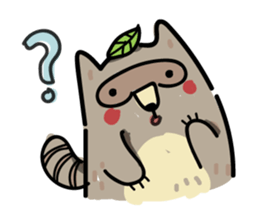 Haiiro Raccoon sticker #5134482