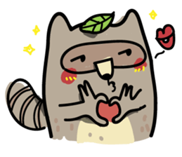 Haiiro Raccoon sticker #5134483