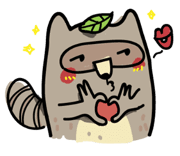 Haiiro Raccoon sticker #5134483