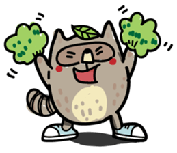 Haiiro Raccoon sticker #5134484