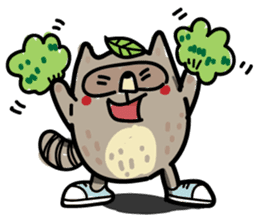 Haiiro Raccoon sticker #5134484