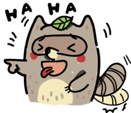Haiiro Raccoon sticker #5134485
