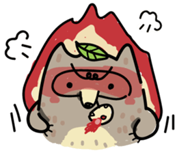 Haiiro Raccoon sticker #5134486