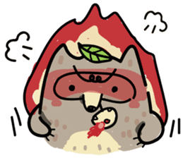 Haiiro Raccoon sticker #5134486