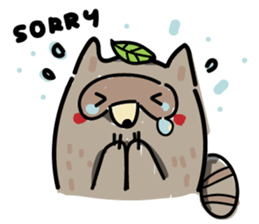 Haiiro Raccoon sticker #5134487