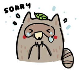 Haiiro Raccoon sticker #5134487