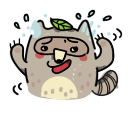 Haiiro Raccoon sticker #5134488