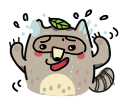 Haiiro Raccoon sticker #5134488