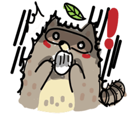 Haiiro Raccoon sticker #5134489